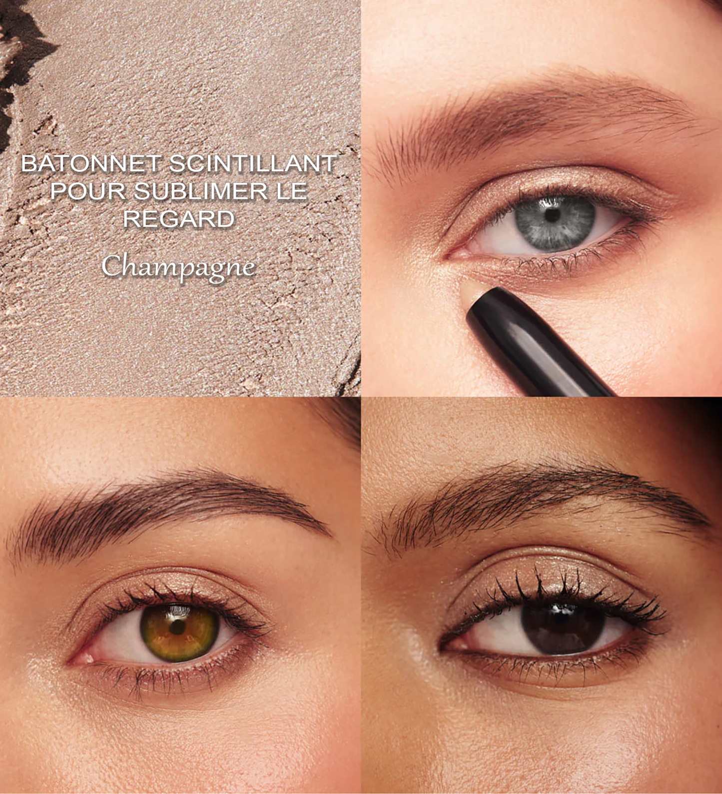 Stick scintillant perfecteur de regard Champagne