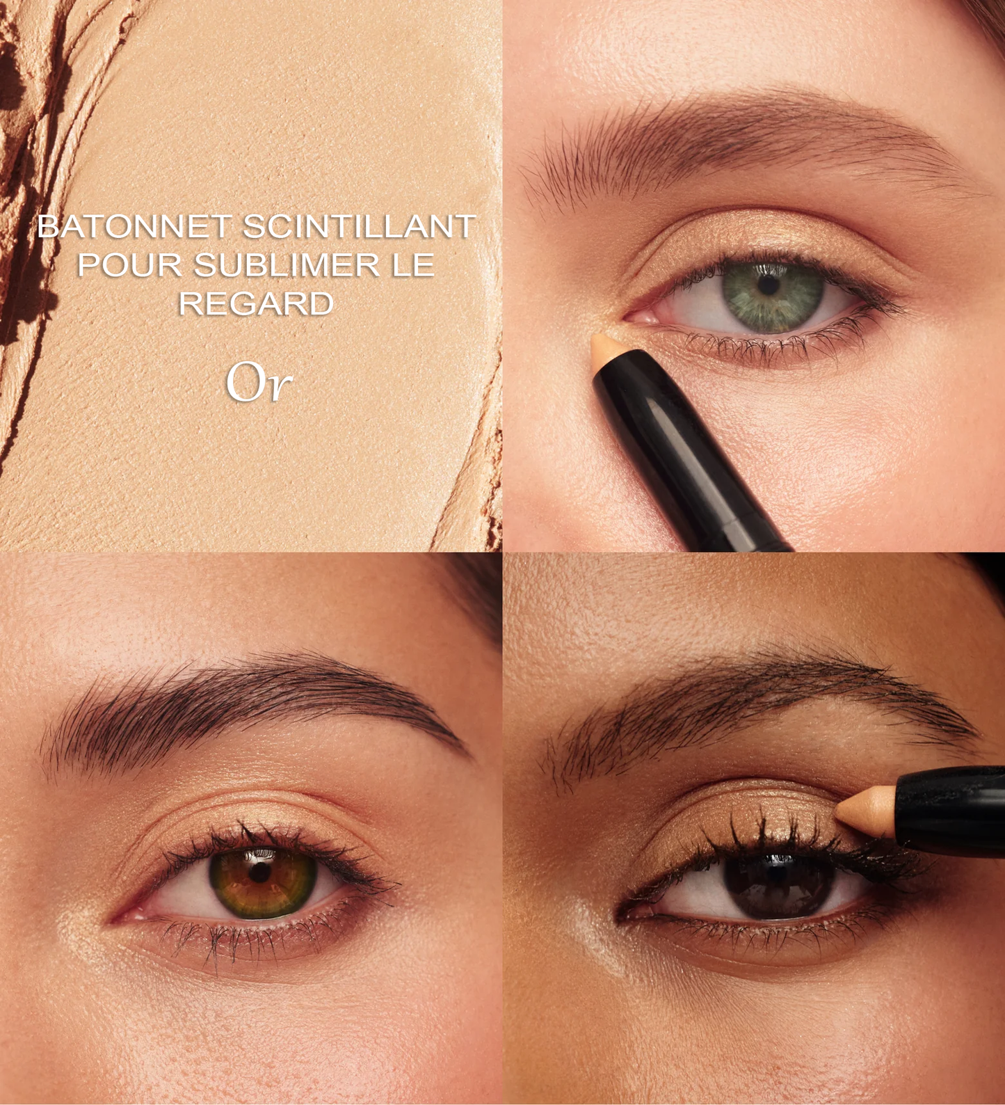 Stick scintillant perfecteur de regard Or