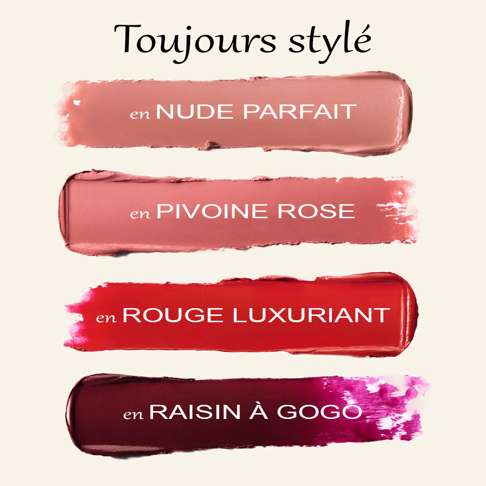 Rouge à lèvres de velours Pivoine rose