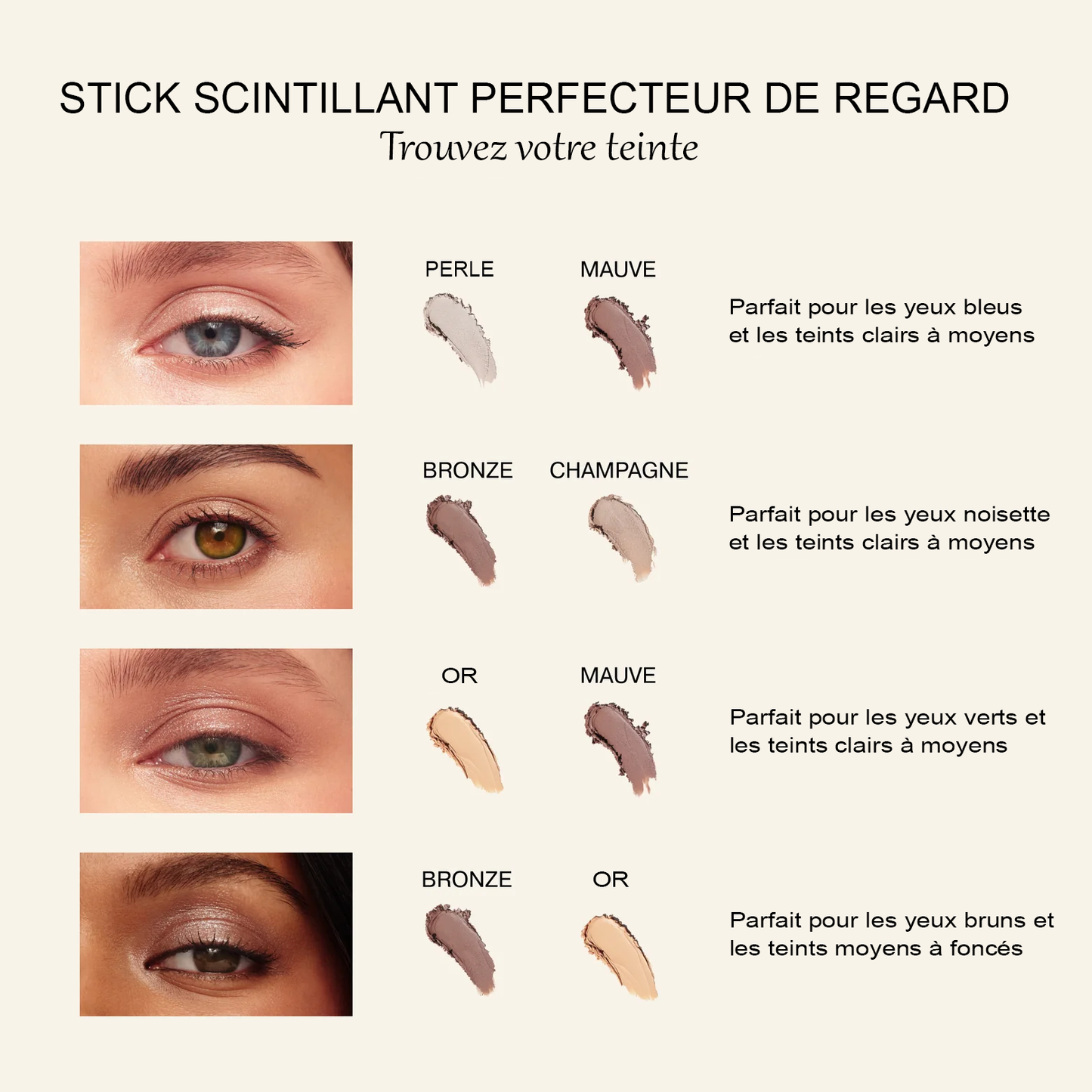 Stick scintillant perfecteur de regard Perle