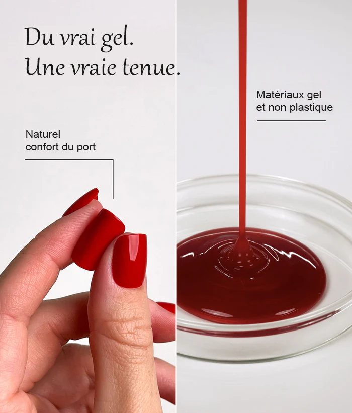 Ongles en gel souple à presser