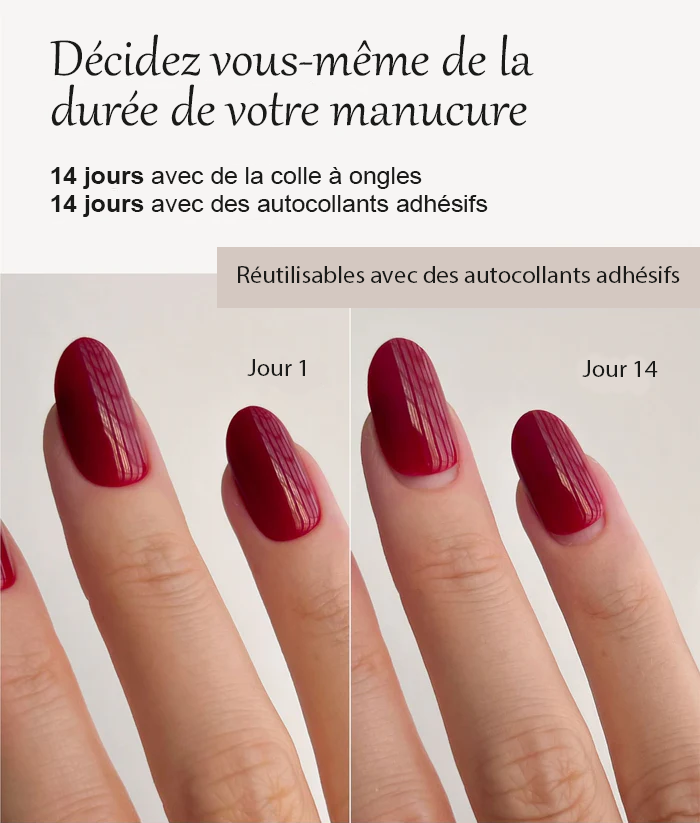 Ongles en gel souple à presser