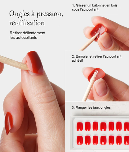 Ongles en gel souple à presser