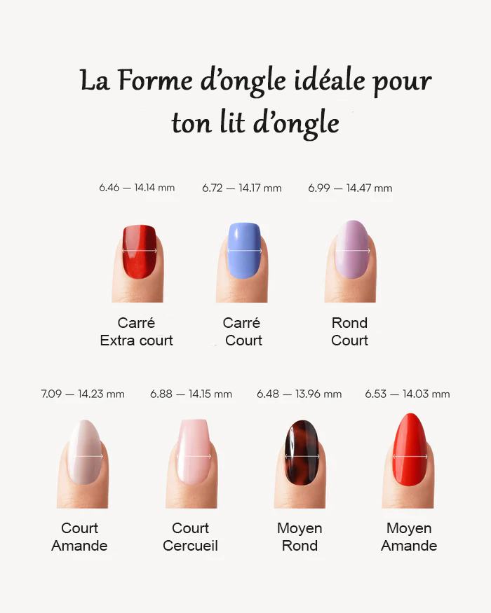 Ongles en gel souple à presser