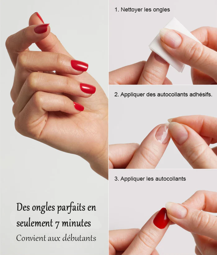 Ongles en gel souple à presser