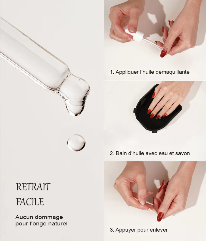 Ongles en gel souple à presser